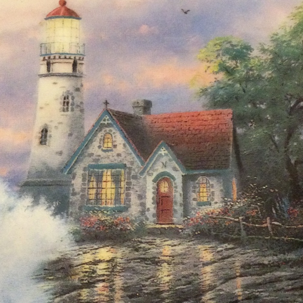 Tom Kinkade decorative plate - Picture 3 of 3